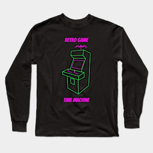 Retro Game Time Machine Podcast Long Sleeve T-Shirt